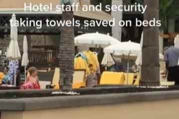 Umstrittener Moment: Mitarbeiter ENTFERNEN Sonnenliegen-Handtücher, die von Urlaubern abgelegt wurden