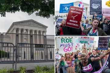 Das Recht auf Abtreibung in den USA wurde vom Obersten Gericht aufgehoben, da sich die Polizei auf Proteste vorbereitet