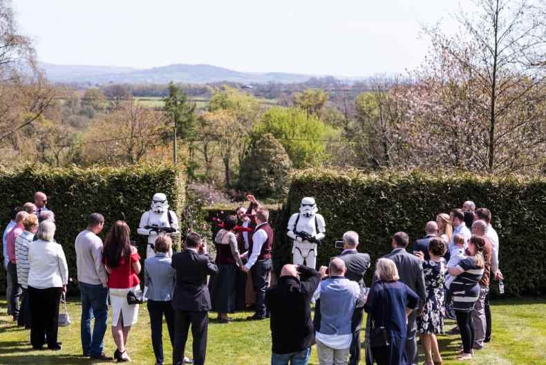 Eine Star Wars-Hochzeit im Jahr 2016.
