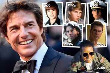 Wechselnde Gesichter von Tom Cruise, als er 60 wird und mit zwei Partys feiert