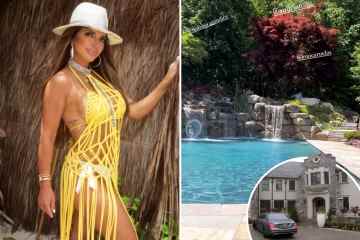 RHONJ-Star Teresa zeigt einen atemberaubenden Hinterhof und einen Wasserfall in einer 3,4 Millionen Dollar teuren Villa