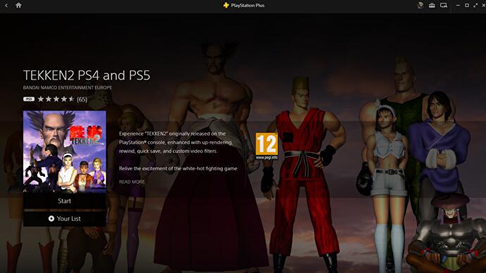 Tekken 2 PS Plus-PC