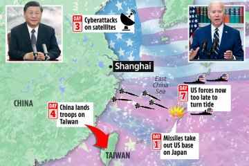 Die USA könnten in der WOCHE den Krieg mit China um Taiwan verlieren, da „Simulationen“ eine Niederlage zeigen