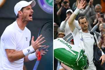 Andy Murray schied nur wenige Stunden nach dem Ausscheiden von Emma Raducanu aus Wimbledon aus