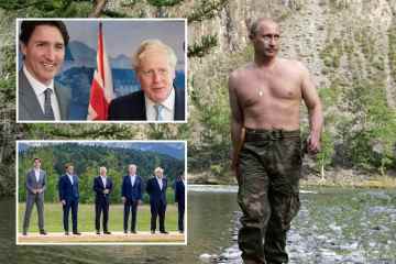 Putin machte sich bei G7 über Oben-ohne-Fotos von Boris und dem Kanadier Justin Trudeau lustig