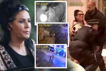 CCTV zeigt Jessie Wallace beim Saufen vor einem Polizistenangriff inmitten der Wut über die Rückkehr der BBC
