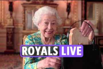 Queen BEGEISTERT The Mall mit Paddington Bear Sketch bei der Eröffnung der Party at Palace