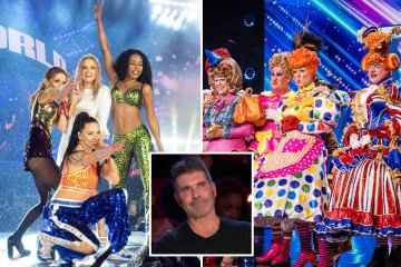 Simon Cowell in heißem Wasser mit den Spice Girls, als er sie auf BGT angreift