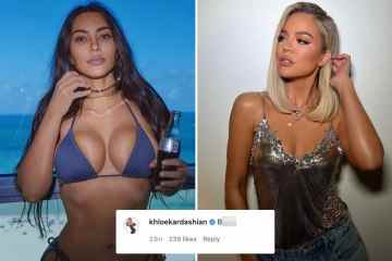 Khloe-Fans fragen, ob sie „okay“ ist, nachdem sie Kim ein „B***h“ über dem Bikinikörper nennt