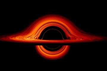Ein supermassereiches Schwarzes Loch 