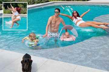 Stacey Solomon zieht sich bis zum Bikini aus, als sie Pickle Cottages neuen Pool zeigt