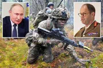 Machen Sie sich bereit, im potenziellen 3. Weltkrieg gegen Russland zu kämpfen, sagt Großbritanniens oberster General der Armee