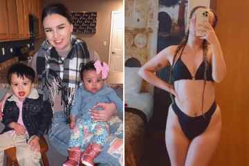 Teenager-Mutter Kayla zeigt inmitten von Schwangerschaftsgerüchten Kurven in einem winzigen Bikini-Bikini
