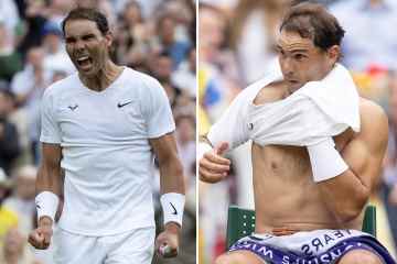 Der angeschnallte Nadal kämpft sich durch Schmerzen, um das Wimbledon-Viertel mit einem harten Sieg zu erreichen