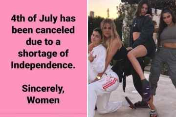 Kardashian-Familie unter Beschuss, weil sie den 4. Juli mit einem „tontauben“ Post „abgesagt“ hat