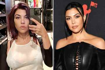 Kourtney Kardashian schockt Fans mit GROSSEM Haarwechsel und lässt im Handumdrehen ihren BH aufblitzen