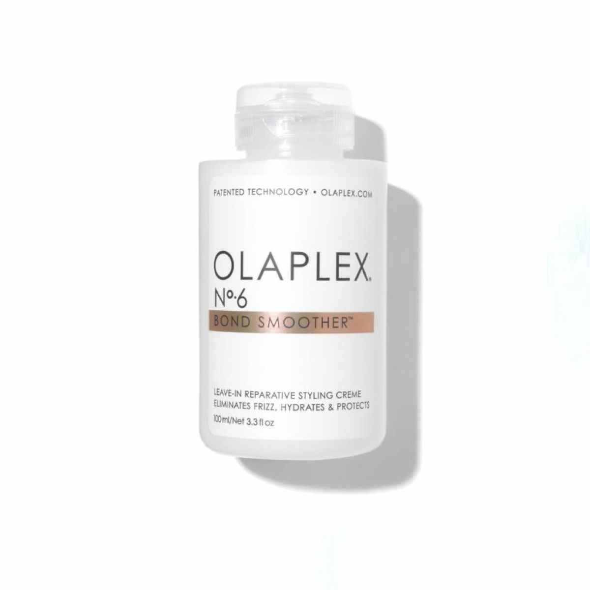 White Olaplex No. 6 Bond Smoother Leave-In Reparative Styling Cream Flasche