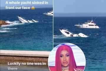 Cardi B teilt ein schreckliches Video von einem Boot, das im Urlaub SINKT