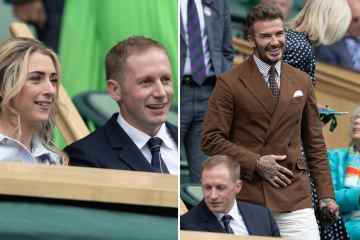Beckham nimmt Mutter Sandra für einen Tag in Wimbledon auf noblen Sitzen hinter Kennys mit