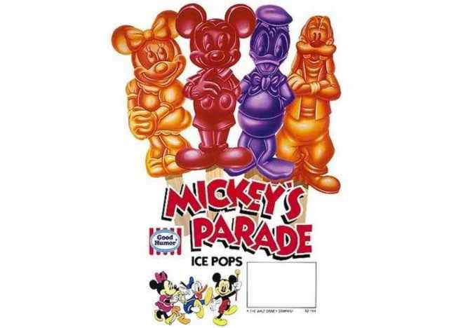 Mickeys Parade Ice Pops