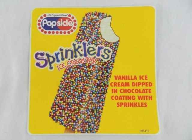 Popsicle Sprinkler Eiscremeriegel