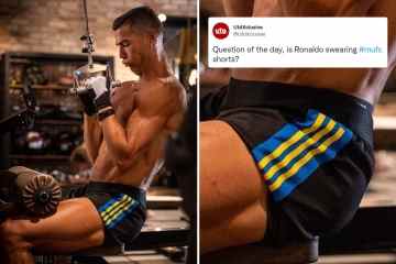 Fans sagen dasselbe, als Ronaldo ein Trainingsbild mit Utd-Shorts teilt