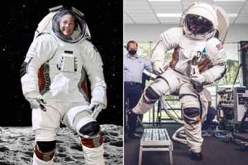 In den Raumanzügen der Nasa, die Astronauten auf Mond und Mars tragen werden