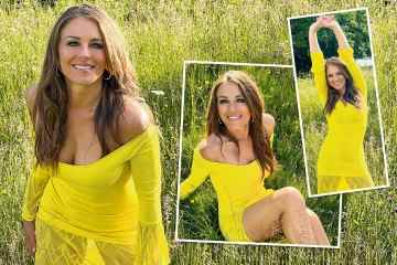 Elizabeth Hurley, 57, zeigt alterswidrige Looks in einem atemberaubenden gelben Kleid