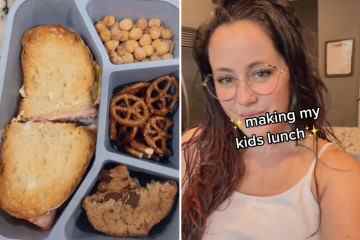 Teen Mom-Fans kritisieren Jenelles Elternschaft, als sie das Mittagessen für Kinder einpackt