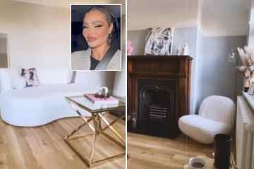 In Chloe Sims unglaublichem Haus in Essex mit einem komplett weißen Wohnzimmer