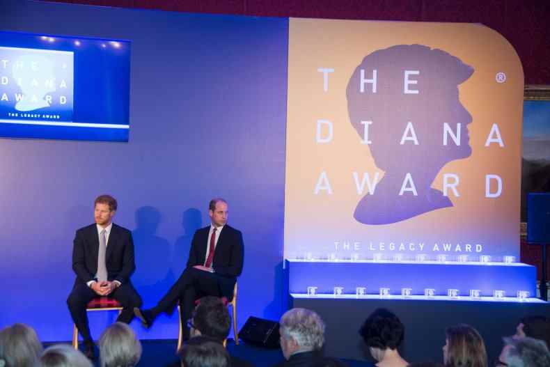 Der Diana Award Prinz William und Harry