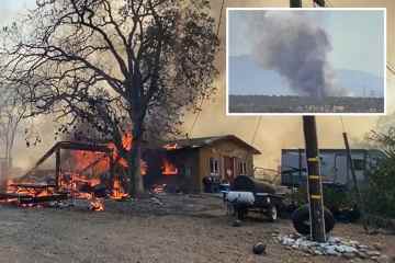 Wildfire erzwingt Evakuierungen mit „mehreren Strukturen“, die durch Flammen zerstört wurden