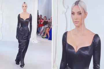 Kim verspottete ihren „BORING“-Gang und ihren „toten Blick“ bei ihrem High-Fashion-Laufstegdebüt