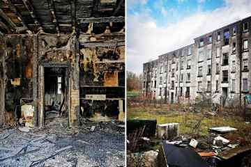 Das Innere von „Großbritannien Tschernobyl“, wo 20 Menschen in 430 Wohnungen und Häusern leben, kostet 7.000 £