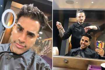 Dr. Ranj Singh enthüllt bei seinem Besuch im Top-Promi-Salon eine stylische neue Frisur