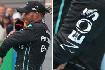 Hamilton war verblüfft, nachdem beim Großen Preis von Ungarn ein riesiger Riss in der F1-Jacke auftauchte