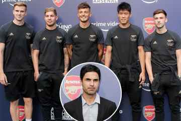 Arteta- und Arsenal-Stars erscheinen auf dem roten Teppich für die Alles-oder-Nichts-Premiere