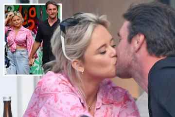 Emily Atack küsst den neuen Big Brother-Star-Freund Liam bei einem Date in London
