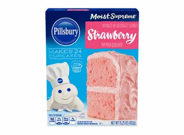 Pillsbury Moist Supreme Premium-Kuchenmischung mit Erdbeergeschmack