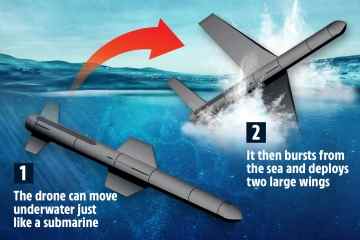 China testet fliegende U-Boot-Drohne, die Flugzeugträger ausschalten kann