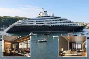 Unglaubliches Luxus-Kreuzfahrtschiff im Wert von 180 Millionen Pfund läuft zum ersten Mal in britischen Gewässern ein