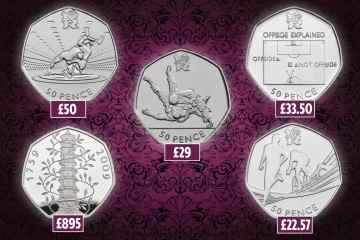 Seltene 50-Pence-Münzen im Umlauf, darunter Kew Gardens im Wert von bis zu 580 £