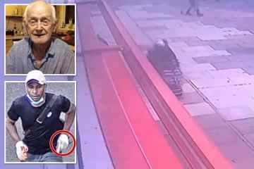 Eindringliches Video zeigt OAP, 87, auf einem Elektromobil, kurz bevor er ermordet wird