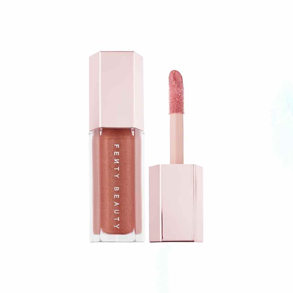 Metallic Pink Fenty Beauty Gloss Bomb Universal Lip Luminizer auf weißem Hintergrund