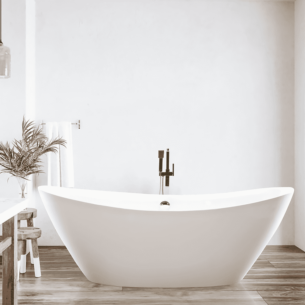 Ebern Designs Freistehende Badewanne aus Acryl