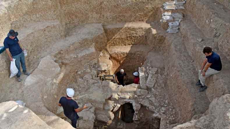 Ausgrabung des Anwesens Rahat in Israel