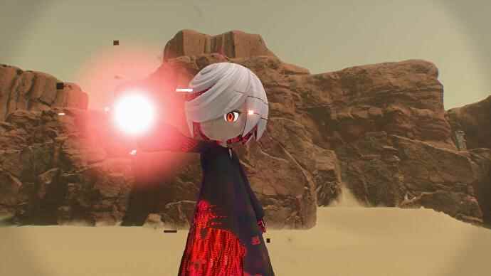 Sonic Frontiers preview - a mysterious humanoid character with a glowing red orb