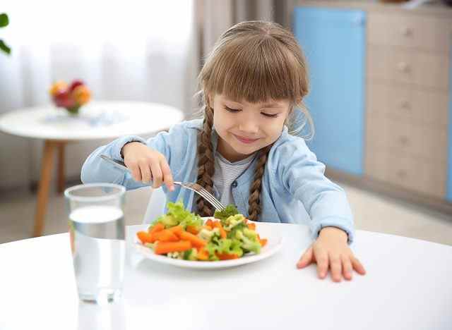Gemüse auf Kinderteller