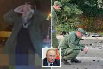 Putin-Kumpanen befürchten einen Putsch, nachdem die Tochter des Kriegsgurus „von abtrünnigen FSB-Agenten“ in die Luft gesprengt wurde