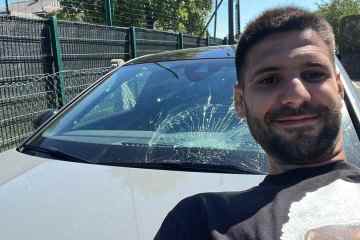 Mitrovic schlägt Cairneys Autofenster ein und schickt seinem Kumpel eine freche WhatsApp-Nachricht